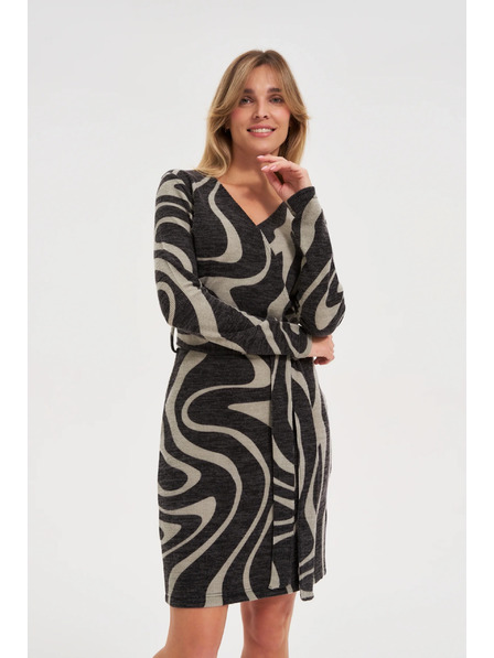 Moodo Testhez álló szürke ruha Moodo