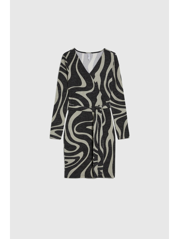 Moodo Testhez álló szürke ruha Moodo