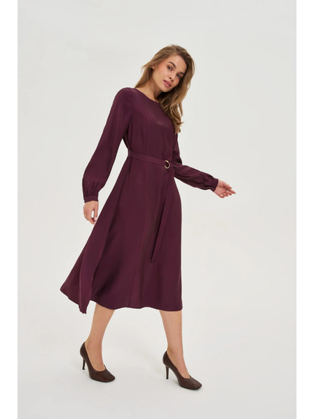 Moodo Bordó midi ruha Moodo