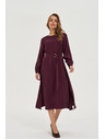 Moodo Bordó midi ruha Moodo