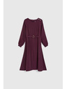 Moodo Bordó midi ruha Moodo