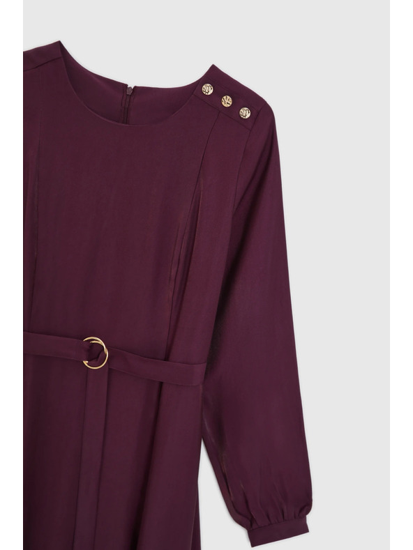 Moodo Bordó midi ruha Moodo