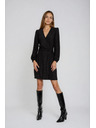 Moodo Fekete dekoltált ruha Moodo