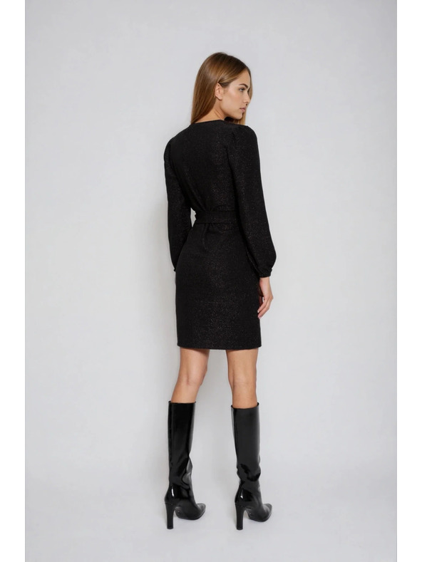 Moodo Fekete dekoltált ruha Moodo