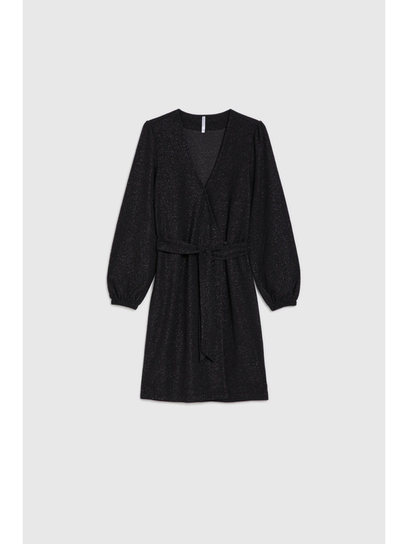 Moodo Fekete dekoltált ruha Moodo