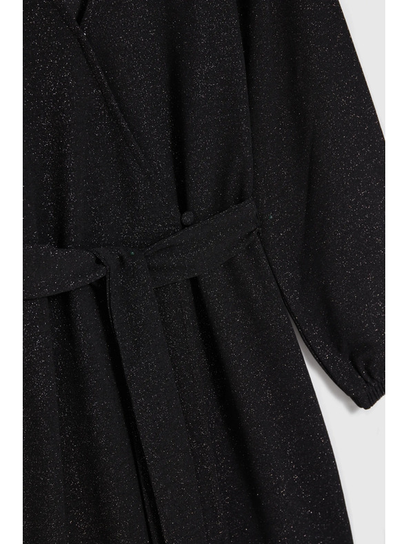 Moodo Fekete dekoltált ruha Moodo