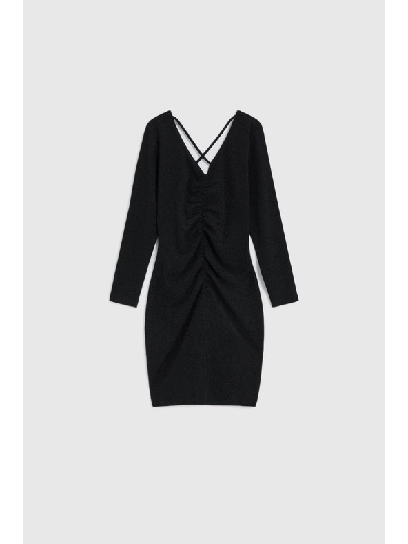 Moodo Testhez álló fekete ruha Moodo