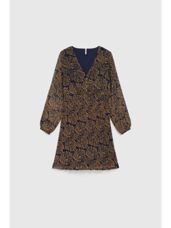 Moodo Mintás sötétkék ruha Moodo