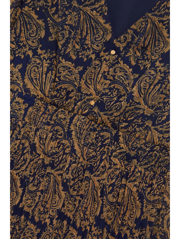 Moodo Mintás sötétkék ruha Moodo