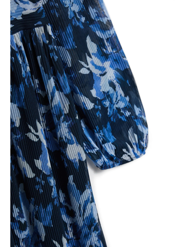 Moodo Sötétkék pliszírozott ruha Moodo