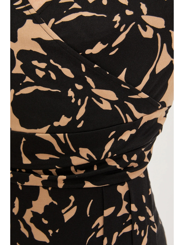 Moodo Mintás fekete ruha Moodo