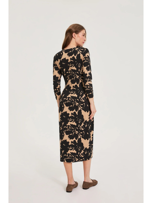 Moodo Mintás fekete ruha Moodo