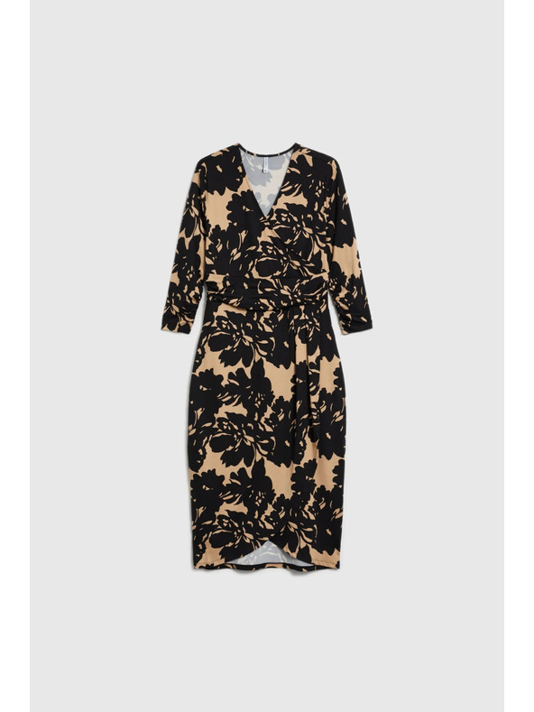 Moodo Mintás fekete ruha Moodo