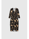 Moodo Mintás fekete ruha Moodo