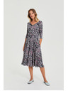 Moodo Sötétkék paisley mintás ruha Moodo
