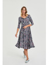 Moodo Sötétkék paisley mintás ruha Moodo