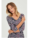 Moodo Sötétkék paisley mintás ruha Moodo