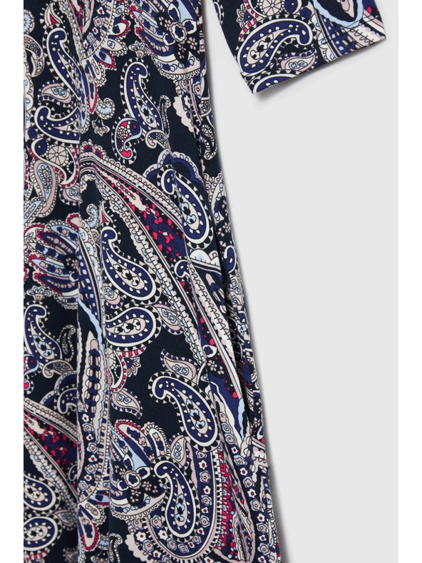 Moodo Sötétkék paisley mintás ruha Moodo
