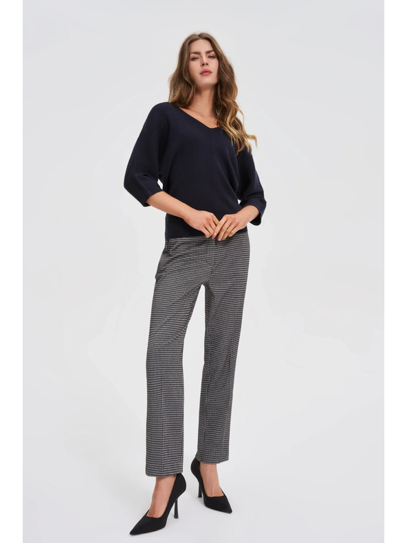 Moodo Sötétkék 3/4-es ujjú pulóver Moodo