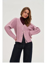 Moodo Rózsaszín kardigán Moodo