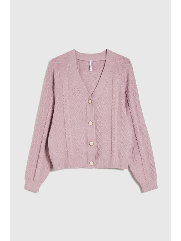 Moodo Rózsaszín kardigán Moodo