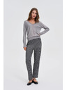 Moodo Szürke metál szálas pulóver Moodo