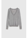 Moodo Szürke metál szálas pulóver Moodo