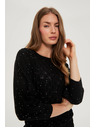 Moodo Flitteres pulóver fekete Moodo
