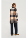 Moodo Bézs kockás kardigán Moodo