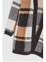 Moodo Bézs kockás kardigán Moodo