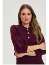 Moodo Galléros pulóver bordó Moodo