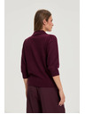 Moodo Galléros pulóver bordó Moodo