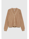 Moodo Kötött bézs kardigán Moodo