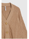 Moodo Kötött bézs kardigán Moodo