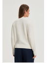 Moodo Díszített kötött pulóver ecru Moodo