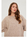 Moodo Rövid ujjú pulóver bézs Moodo