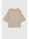 Moodo Rövid ujjú pulóver bézs Moodo