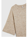 Moodo Rövid ujjú pulóver bézs Moodo