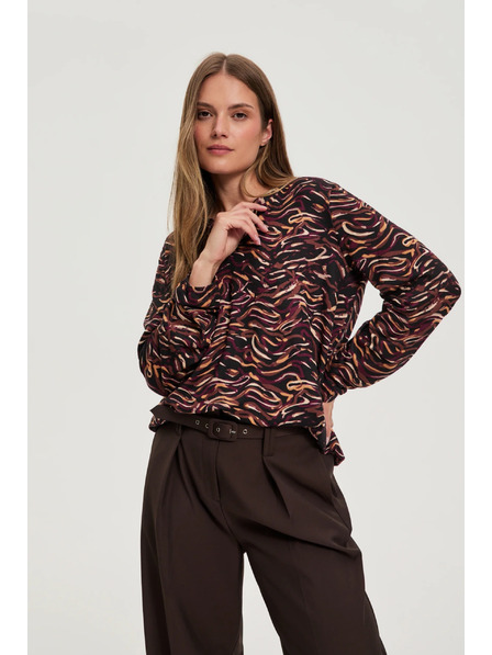 Moodo Hosszú ujjú pulóver fekete Moodo