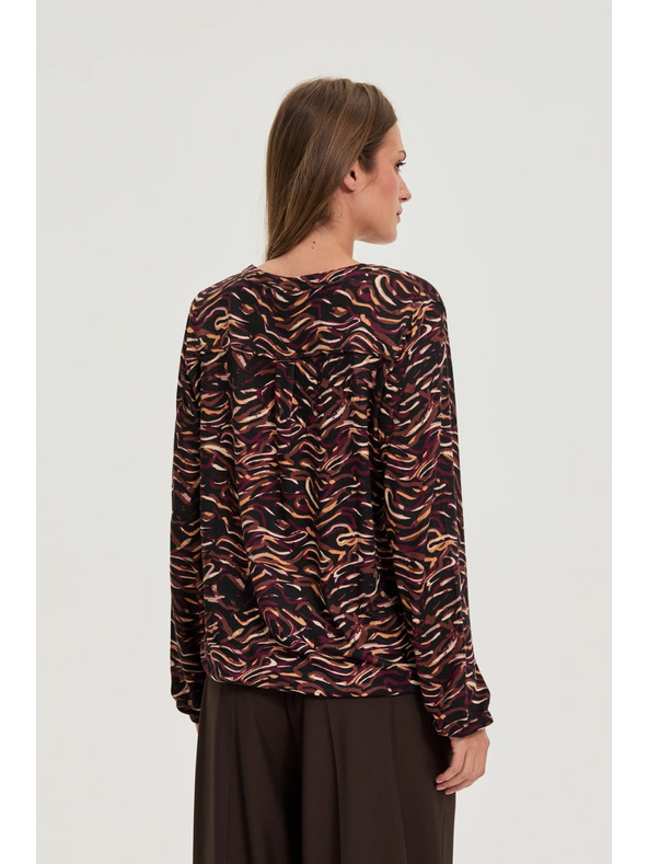 Moodo Hosszú ujjú pulóver fekete Moodo