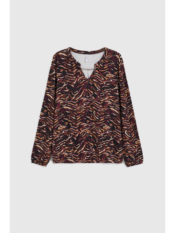 Moodo Hosszú ujjú pulóver fekete Moodo