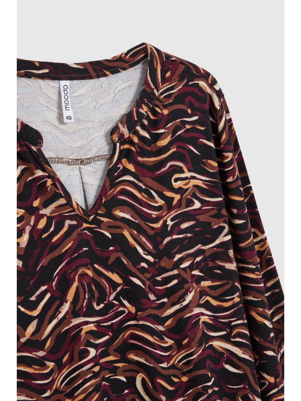 Moodo Hosszú ujjú pulóver fekete Moodo