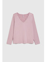 Moodo Csipke nyakú pulóver rózsaszín Moodo