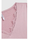 Moodo Csipke nyakú pulóver rózsaszín Moodo