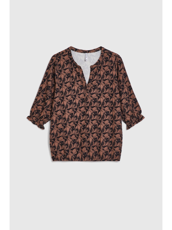 Moodo Barna rövid ujjú pulóver Moodo