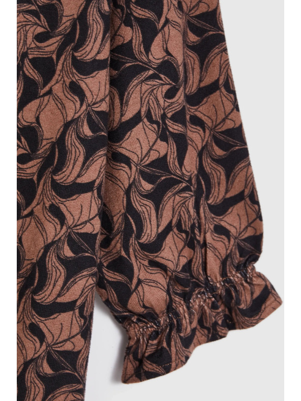 Moodo Barna rövid ujjú pulóver Moodo