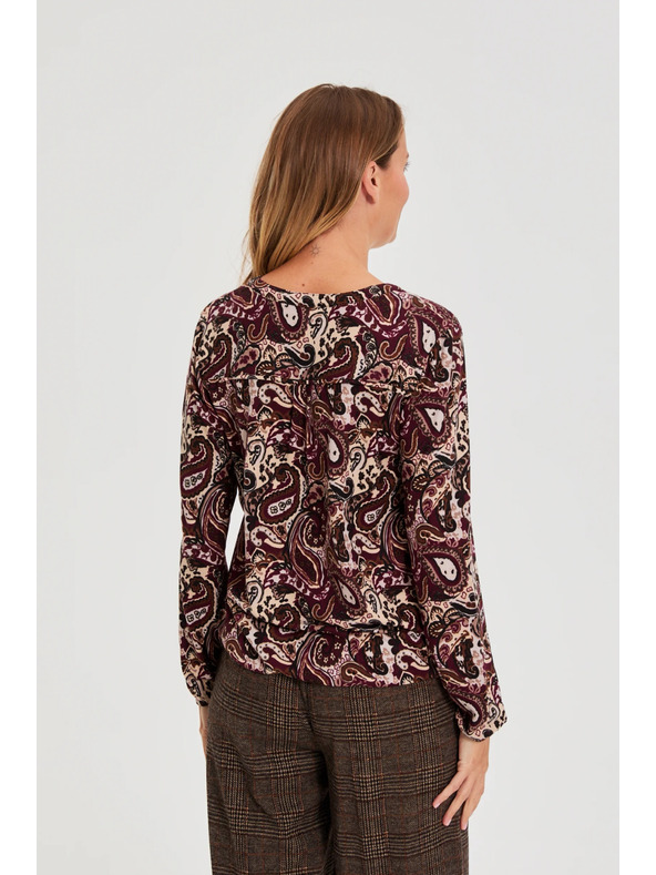 Moodo Mintás pulóver barna Moodo