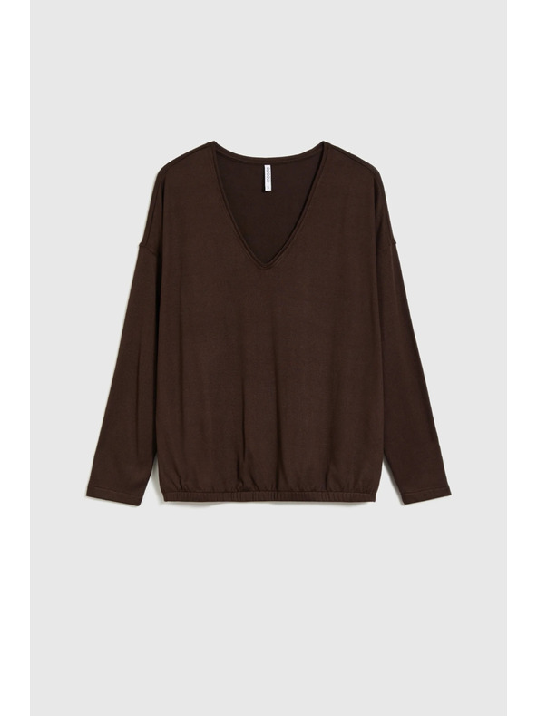 Moodo Barna Moodo V-nyakú pulóver