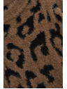 Moodo Barna Moodo pulóver leopárd mintával