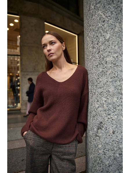 Moodo Barna Moodo egyszerű szabású pulóver